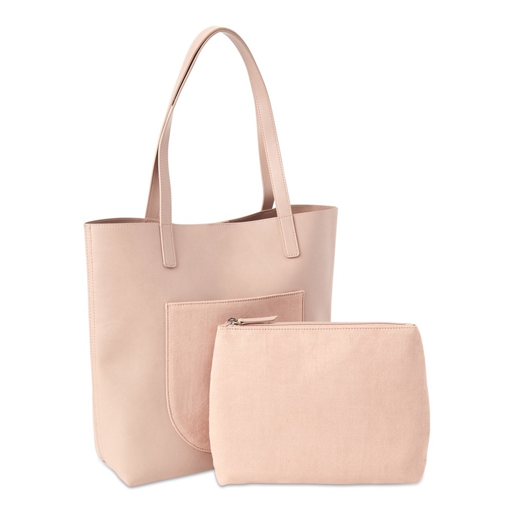 NWT TIME AND TRU ELISA TOTE BAG WITH BONUS POUCH